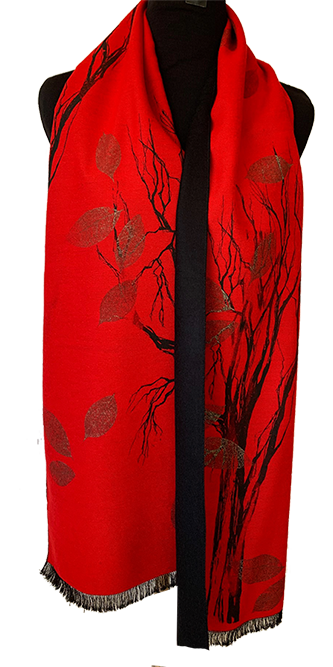 205 cashmere red tree