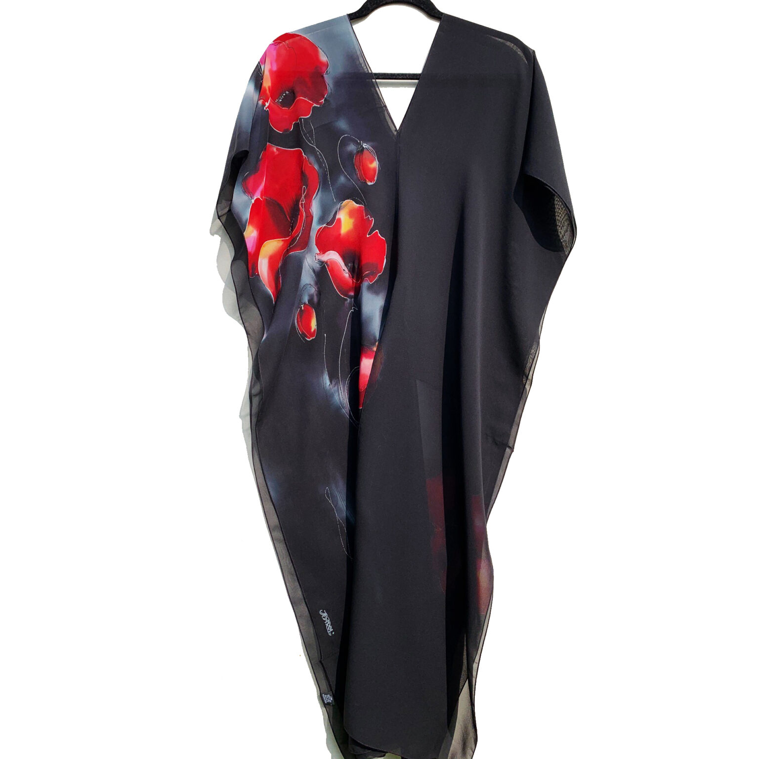 Black Elegance chiffon dress